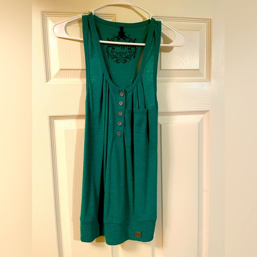 Women’s Buffalo David Bitton Green Racerback Tank, Small